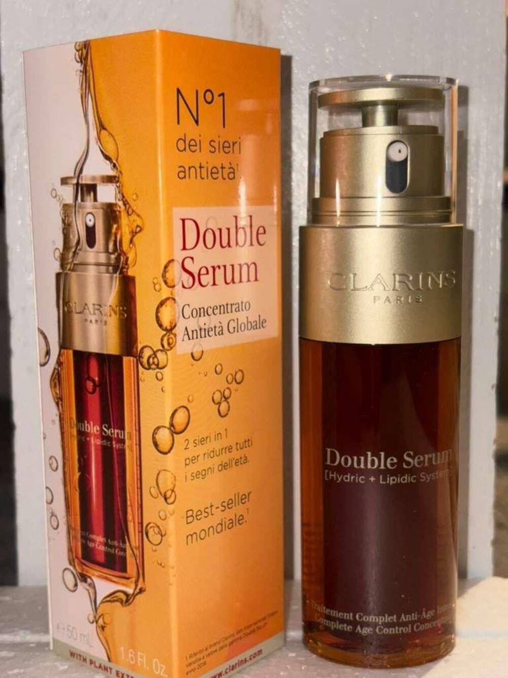 Clarins Double Serum Complete Age Control Concentrate 50ml New pack